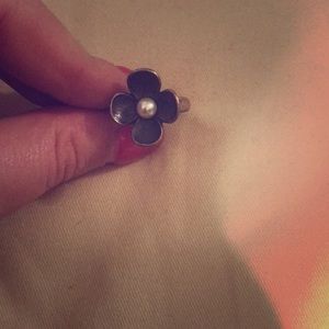 James Avery pearl flower ring